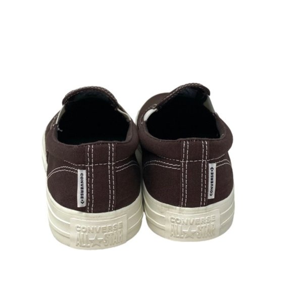 Converse Classic Slip On Low Top Canvas Brown Women's Sneakers Custom 171852C-BR - Picture 5 of 10